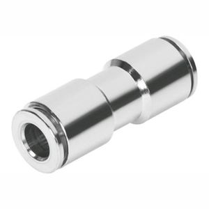 GAV Pu Nickel Plated Straight Connector 6mm